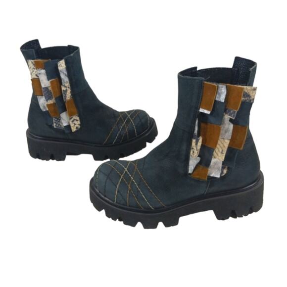 Papucei Handcrafted Boots RARE $264 size 36 size 5/5.5 FS2194 - Picture 5 of 12